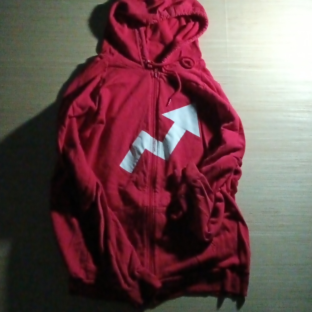 red BuzzFeed jacket